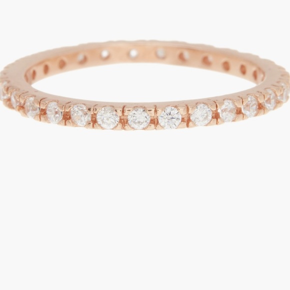 NWT Adornia Swarovski Crystal Accented Eternity Ring - Picture 2 of 7